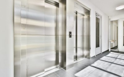 Stylish metal elevator